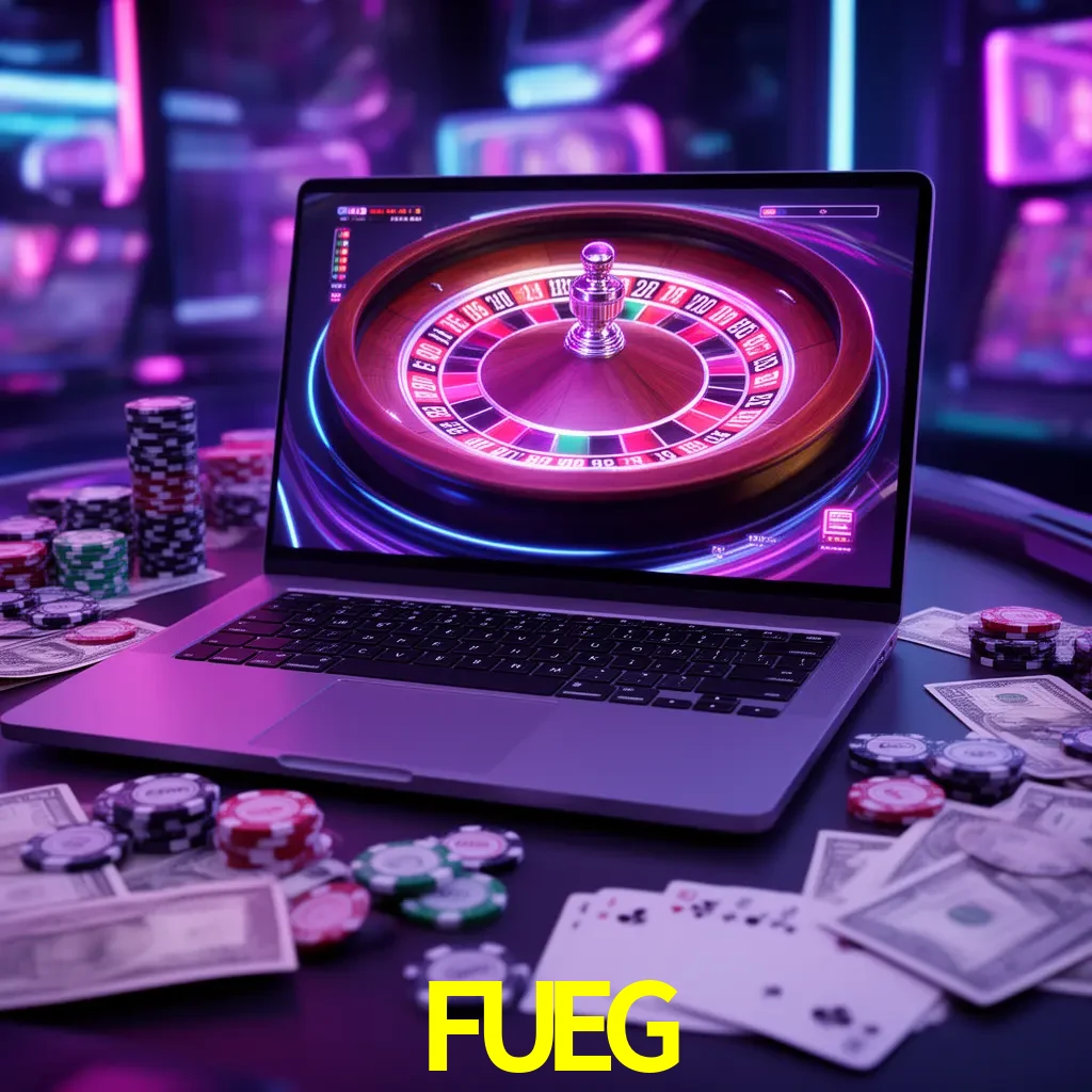 Centro móvil FUEG con casino, cajero, bonos, app y acceso de cuenta para México