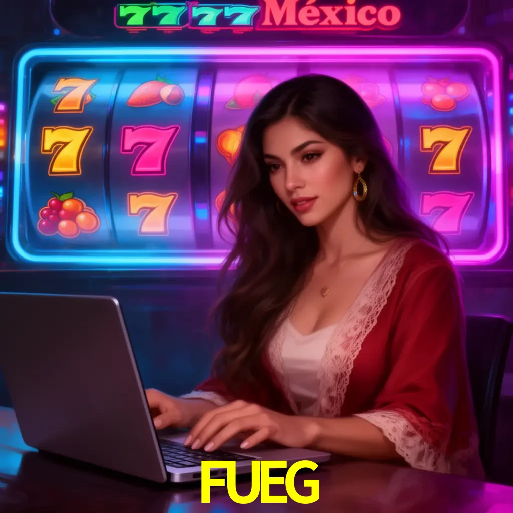 FUEG Slots - tragamonedas, RTP y control Tragamonedas FUEG con símbolos, saldo móvil y reglas de apuesta visibles